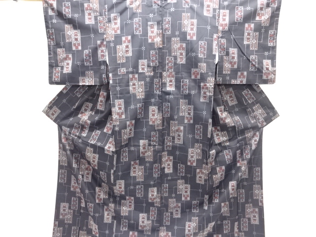 Japanese Kimono / Tsumugi Omeshi Silk